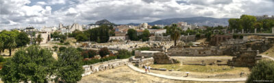 Kerameikos archaeological site panoramic view