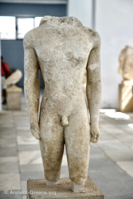 Kouros from Sanctuary of Apollo at Delos island.