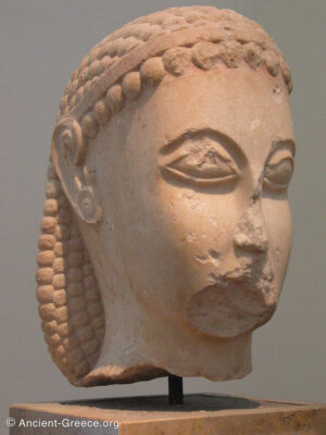 Lepreon Kouros head