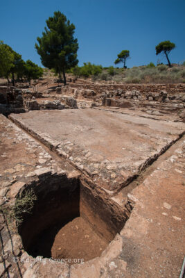 Ancient ore washing table