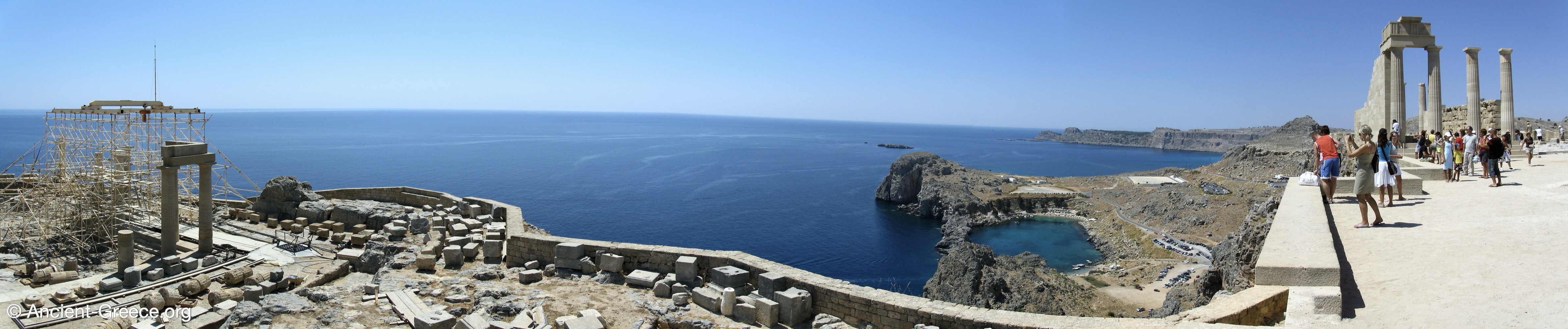 Panorama of the Lindos Acropolis