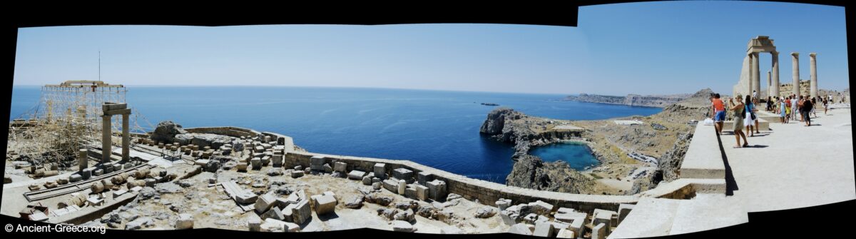 Panorama of the Lindos Acropolis