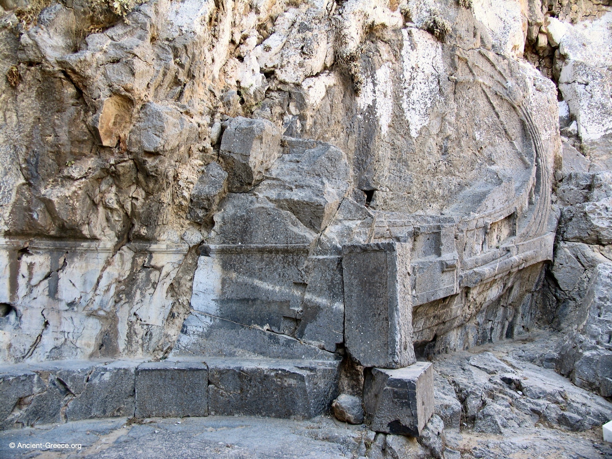 Rhodian Trireme Rock Relief Lindos