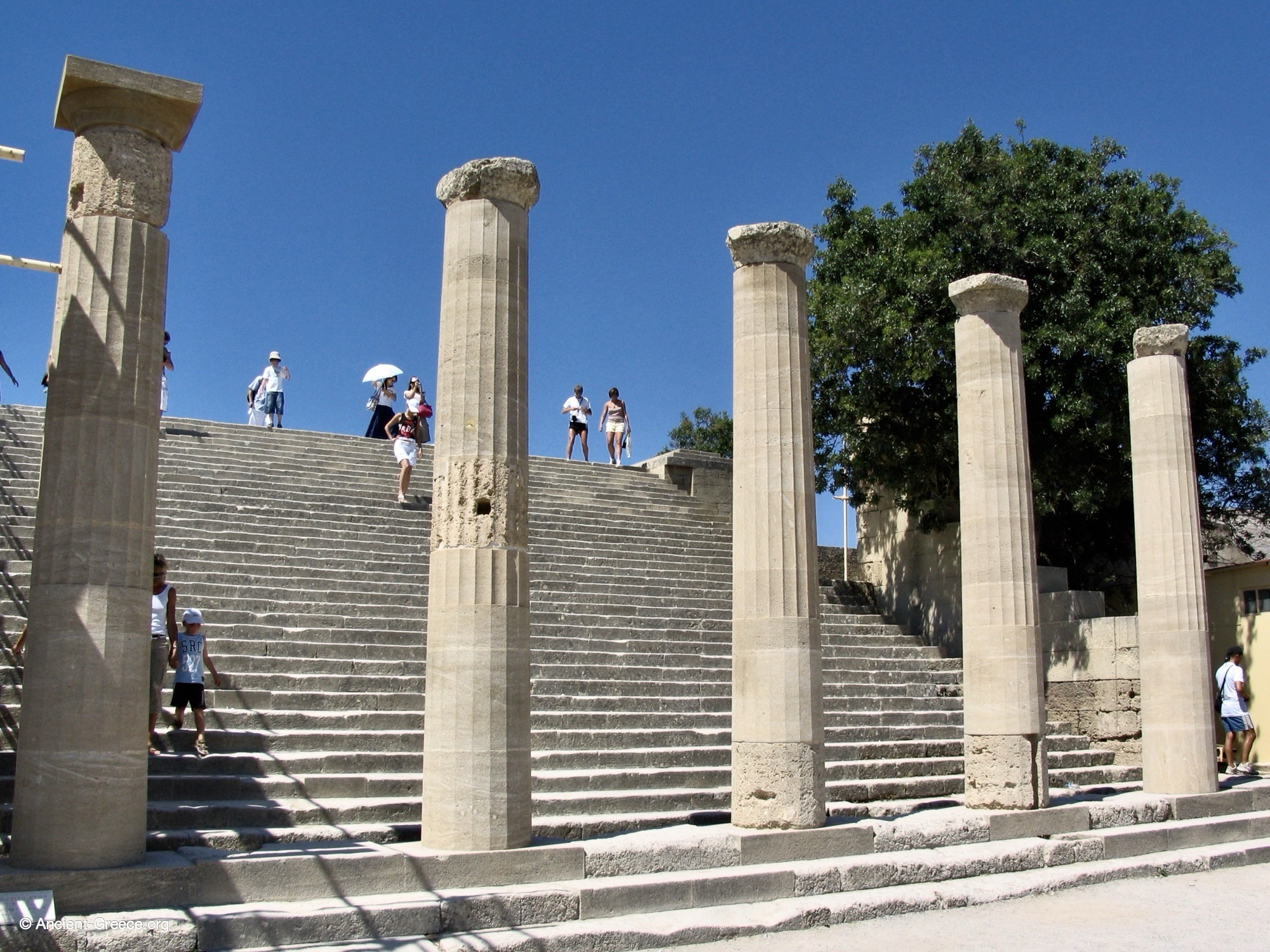 Monumental Stairway and Hellenistic Stoa