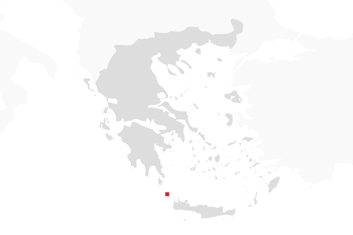 Location of Antikytheraa within the borders of modern Greece