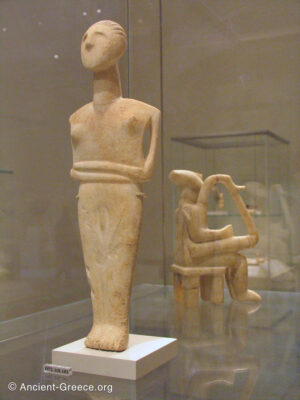 Cycladic female figurine