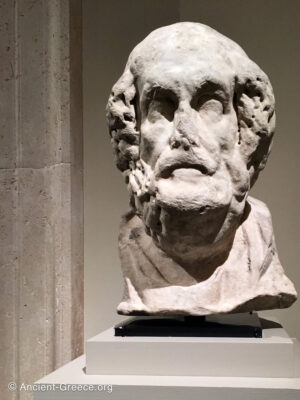 Marble Head of Homer