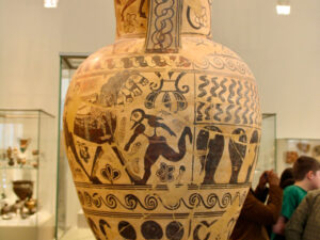 Terracotta neck-amphora (storage jar)