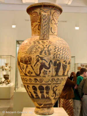 Terracotta neck-amphora (storage jar)