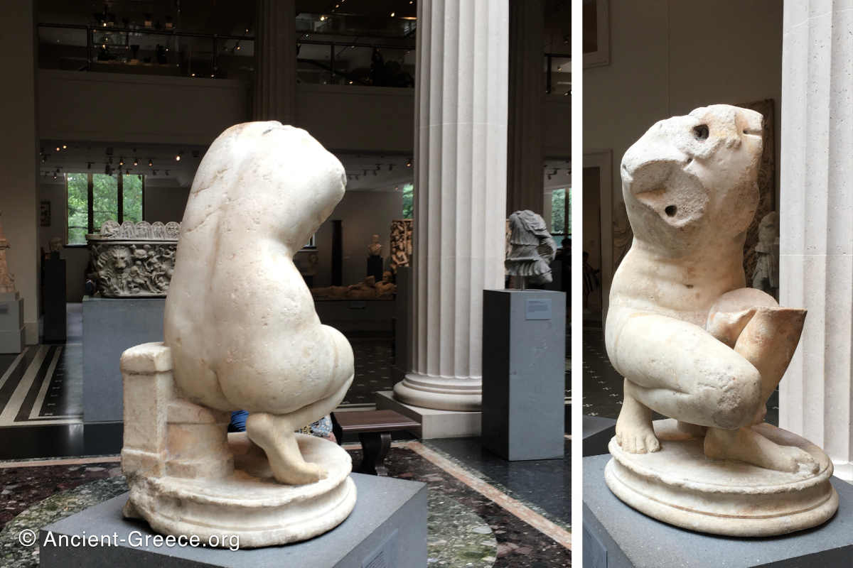 Courching Aphrodite statue