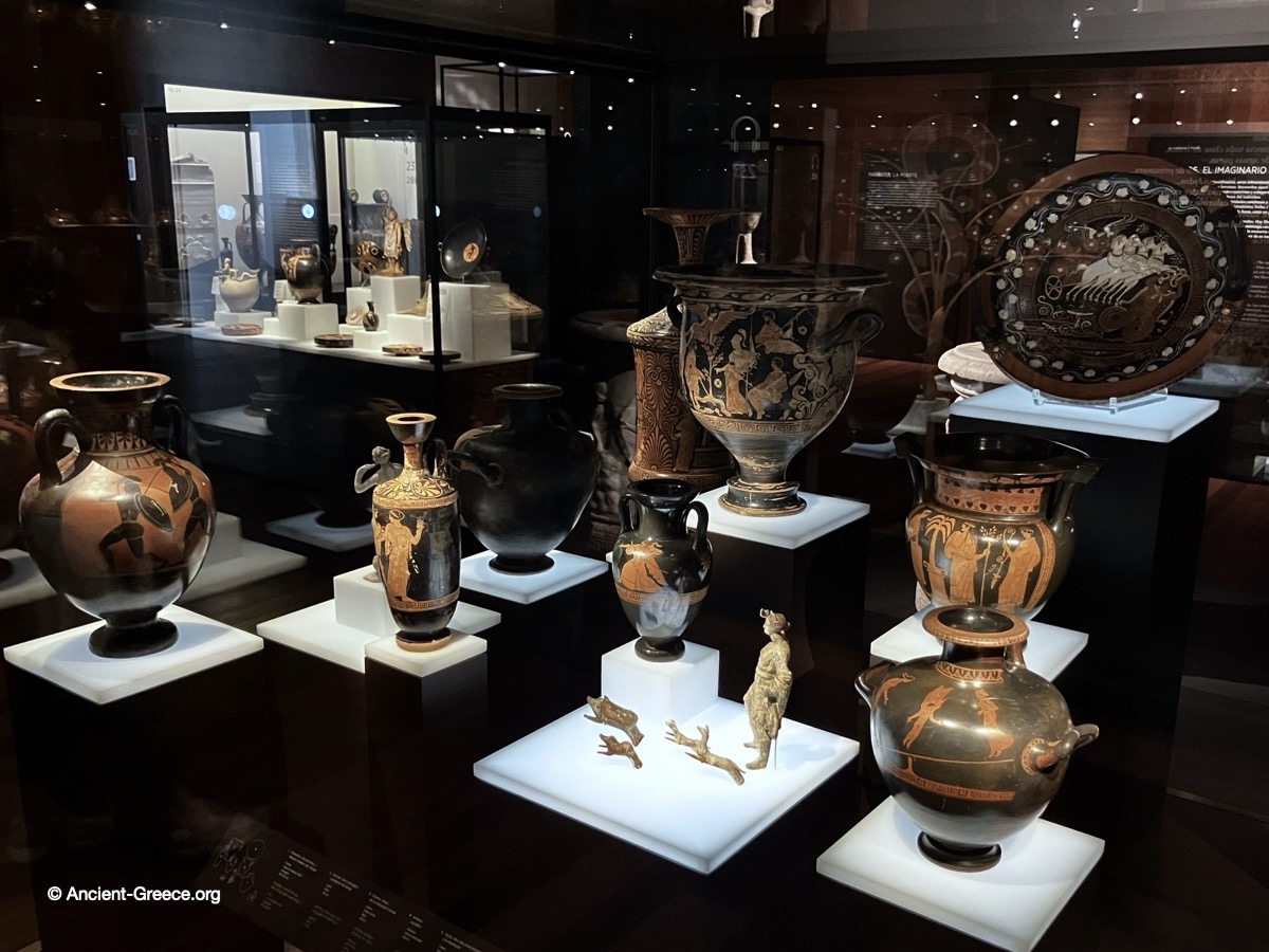 A collection of vases