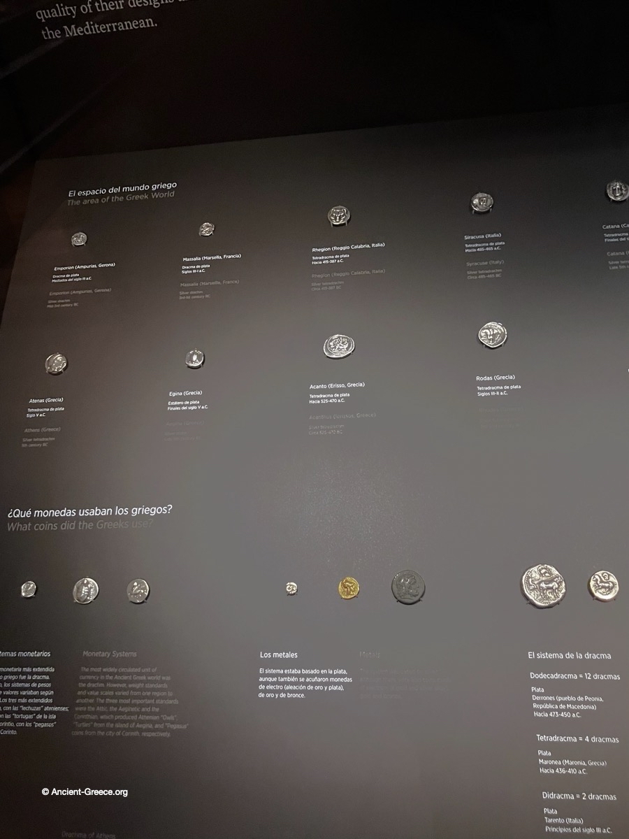 exhibit of Ancient Greek coins
