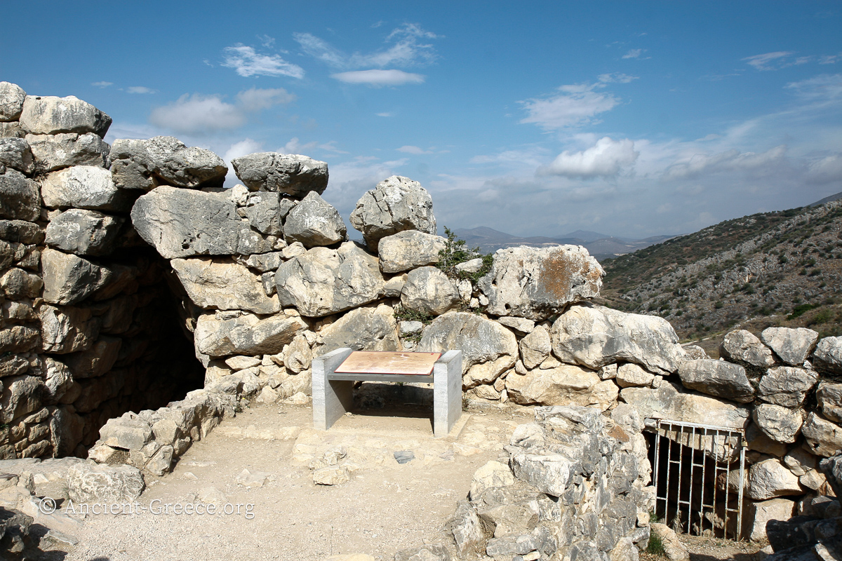 Mycenae Underground Cistern Entrance Underground cistern entry
