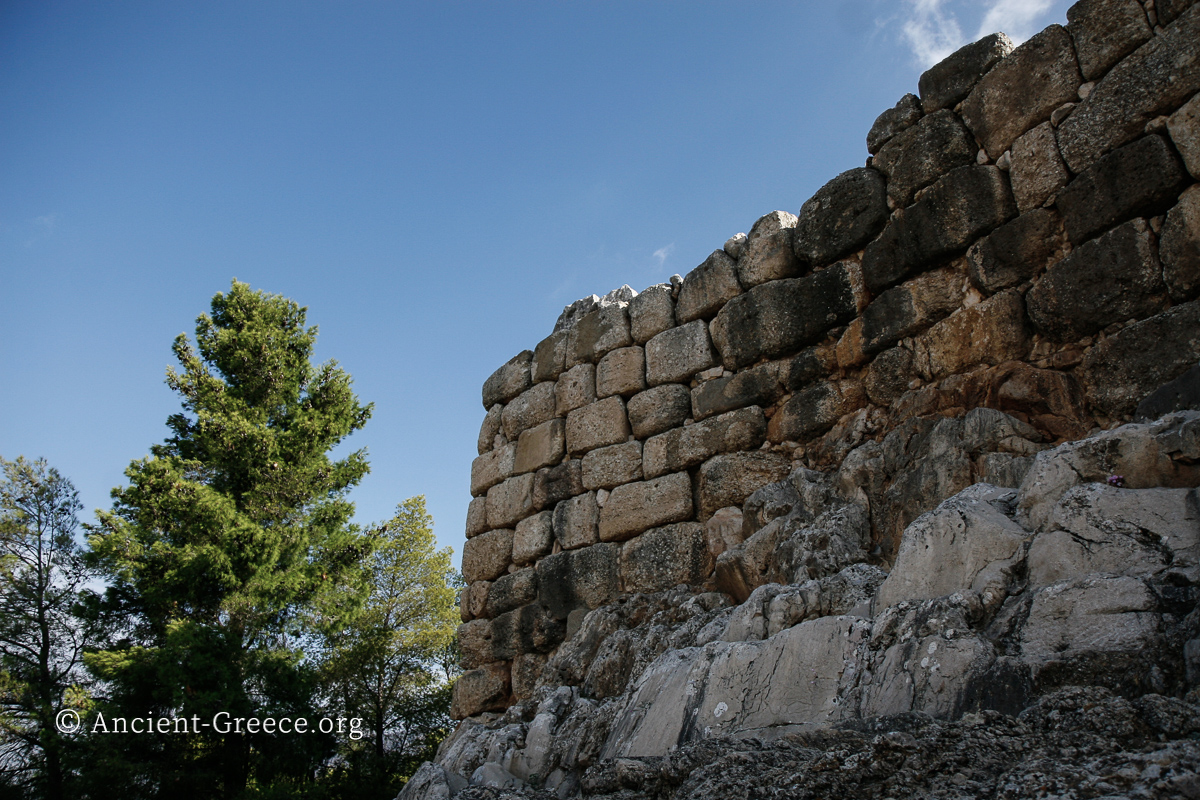 Cyclopean masonry walls of Mycenae citadel