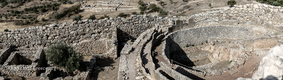 Mycenae: Panorama of Grave Circle A