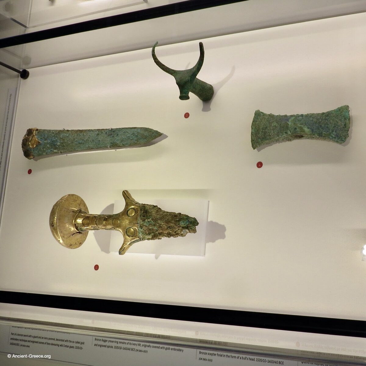 Exhibition Display: Early Mycenaean Bronze