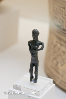 Bronze statuette of female figure