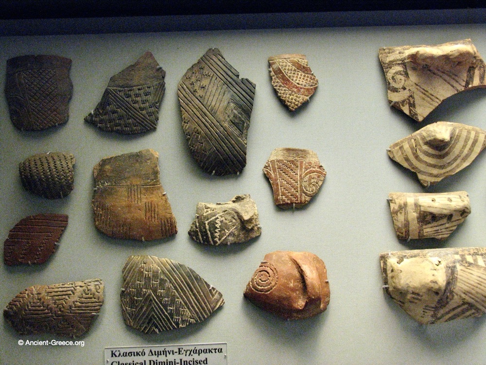 Stone Age ceramic shards