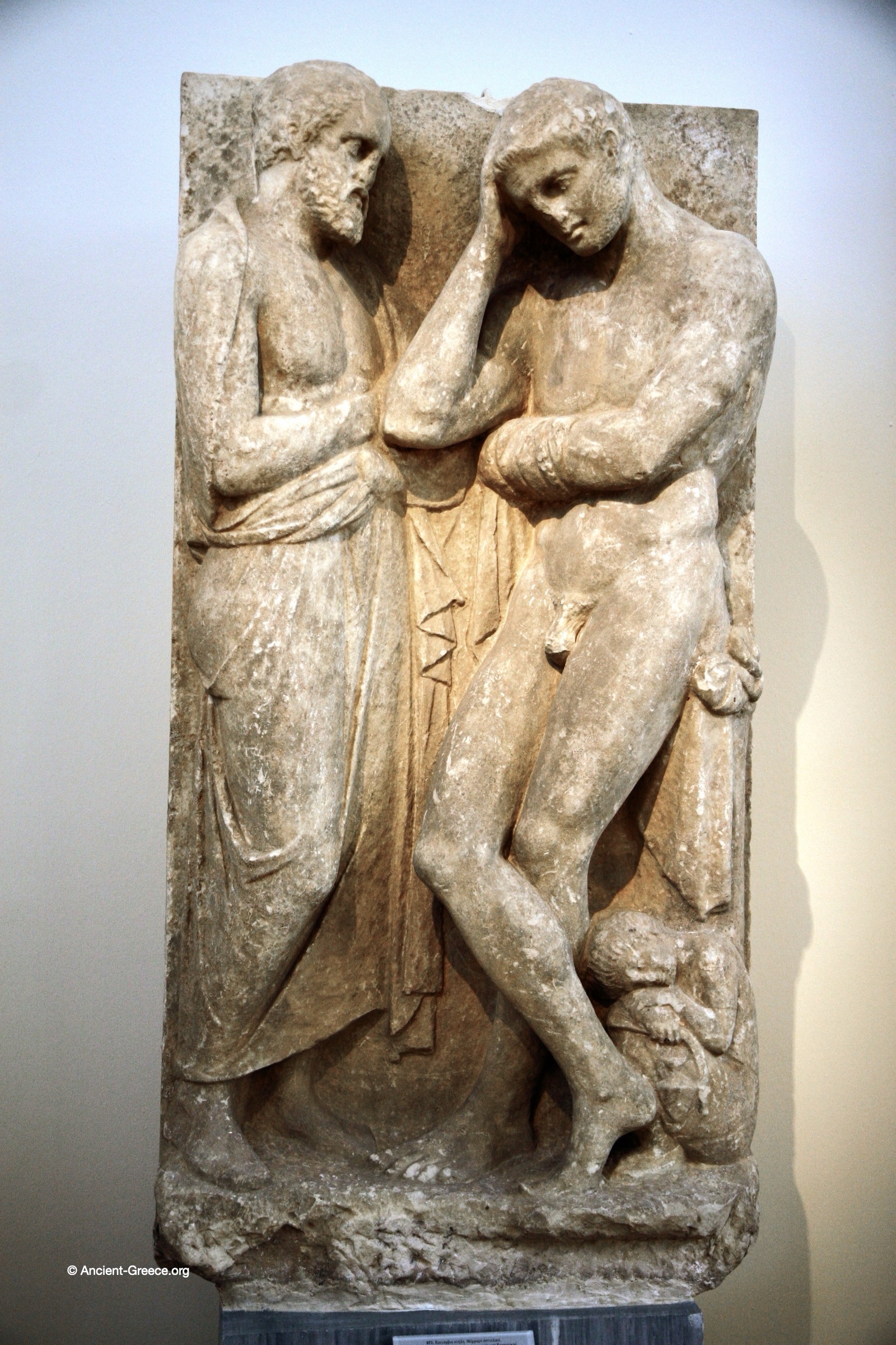Ancient Greek art on exhibit in the National Archaeological Museum in Athens, Greece.