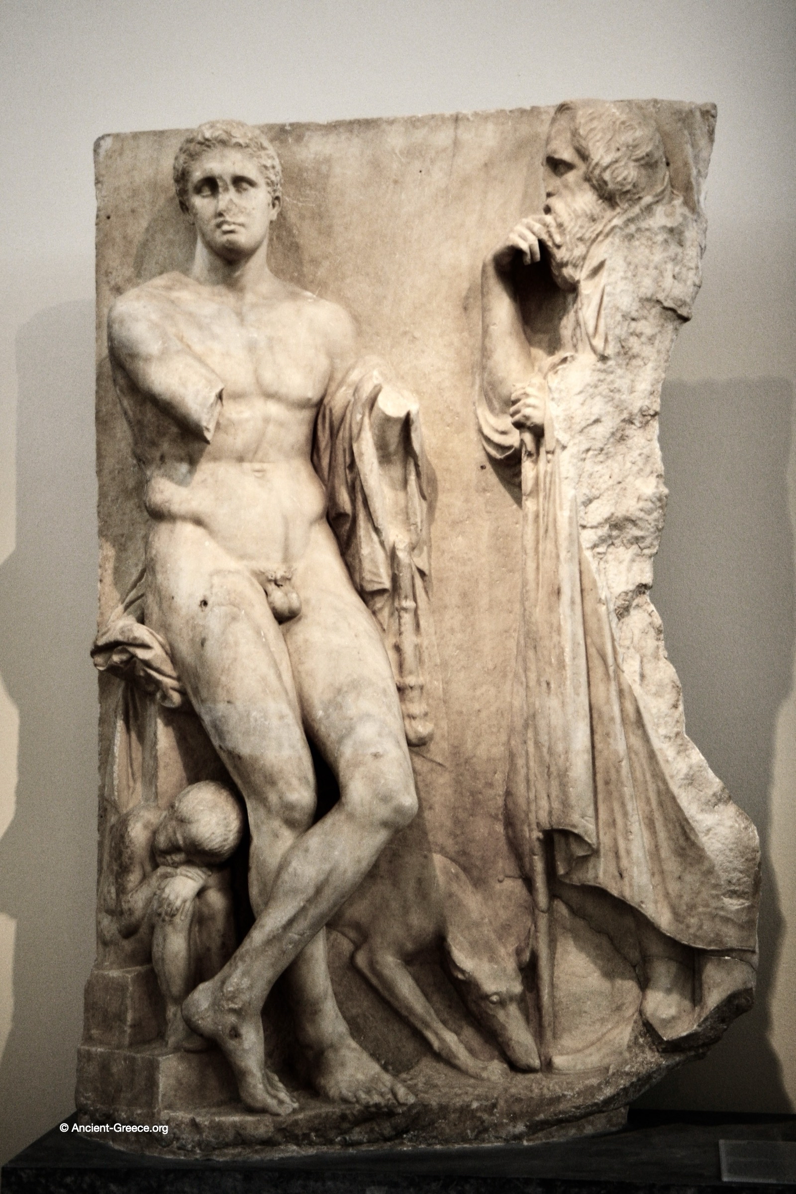 Ancient Greek art on exhibit in the National Archaeological Museum in Athens, Greece.