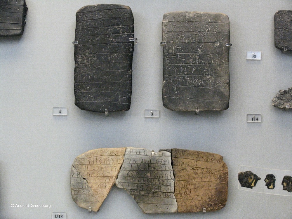 Linear B tablets