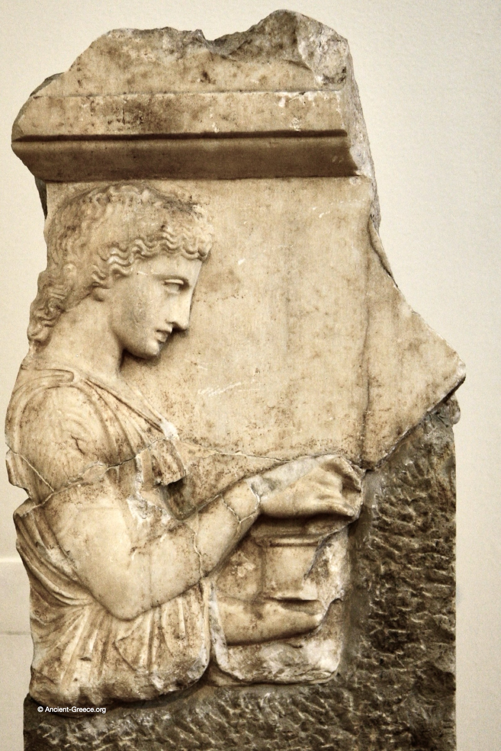 Ancient Greek art on exhibit in the National Archaeological Museum in Athens, Greece.