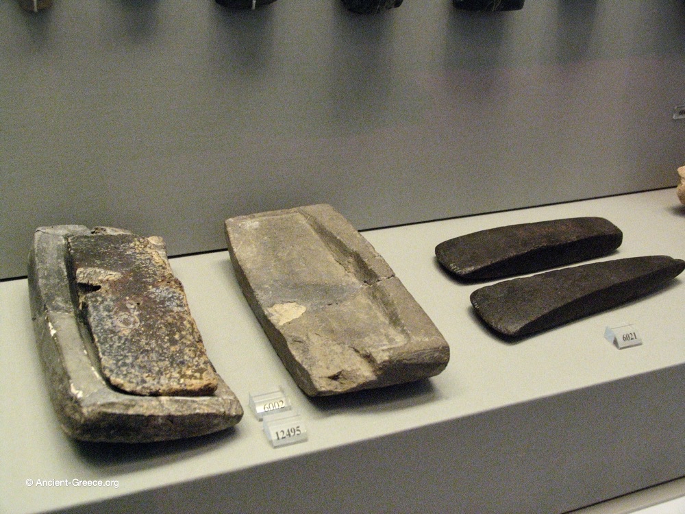 Bronze mould and casts.