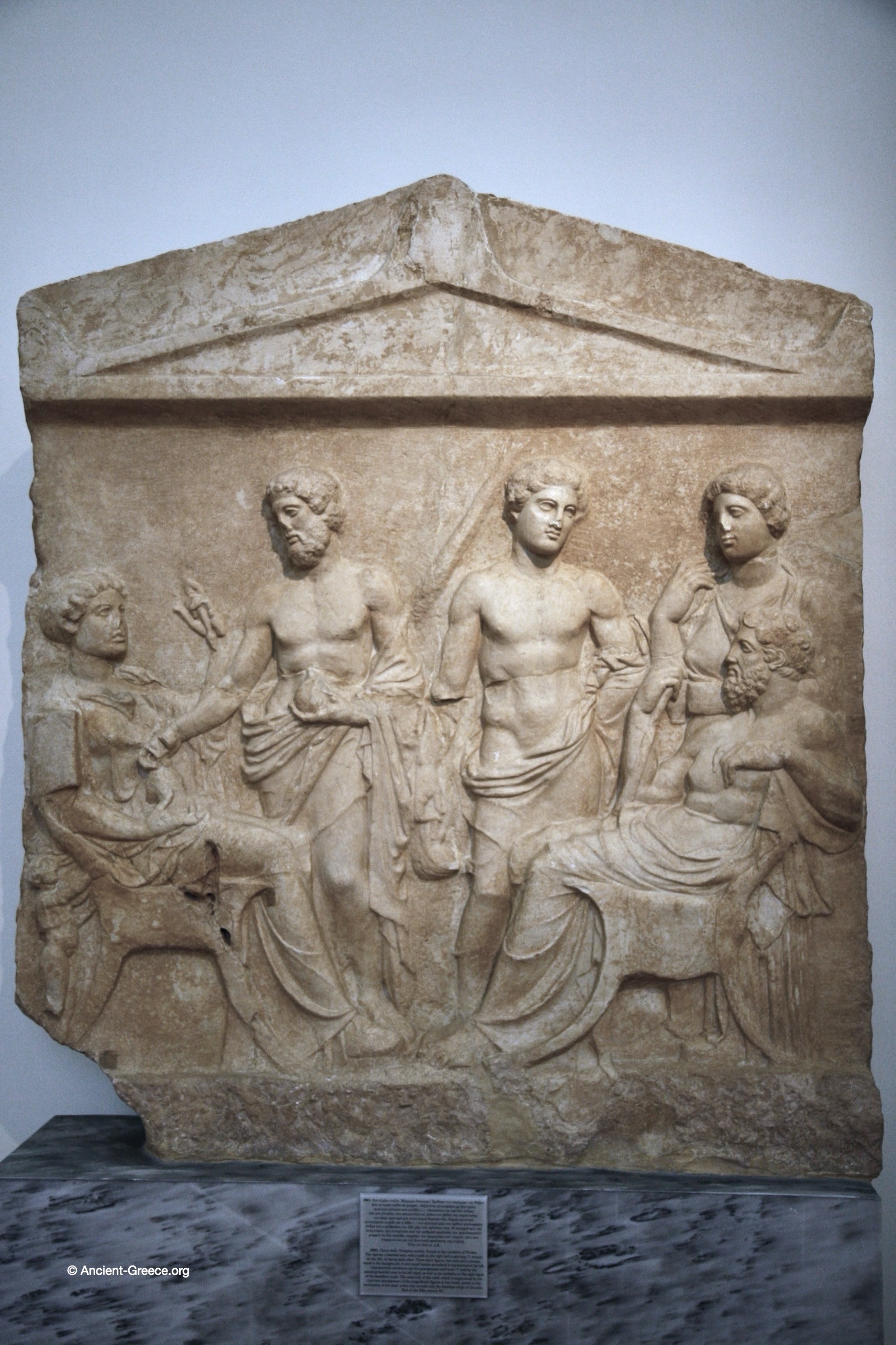 Ancient Greek art on exhibit in the National Archaeological Museum in Athens, Greece.