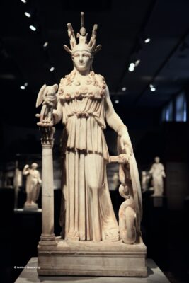  Ancient Greek art on exhibit in the National Archaeological Museum in Athens, Greece.