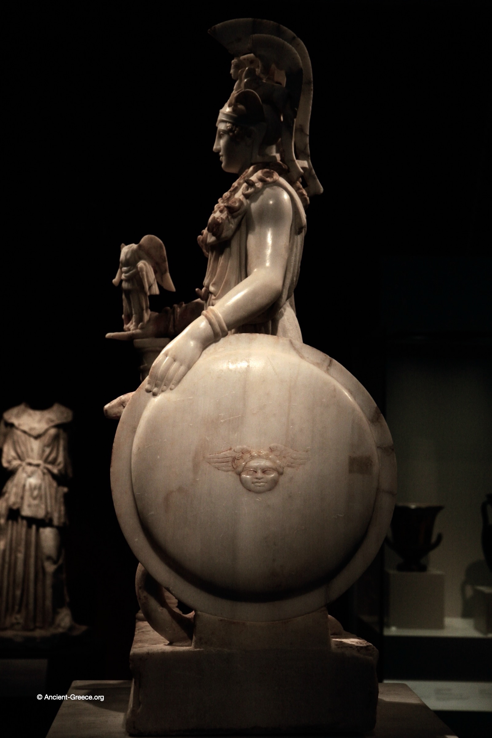 Ancient Greek art on exhibit in the National Archaeological Museum in Athens, Greece.