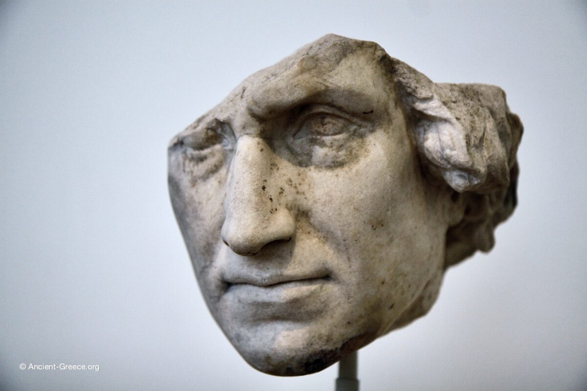 Ancient Greek art on exhibit in the National Archaeological Museum in Athens, Greece.