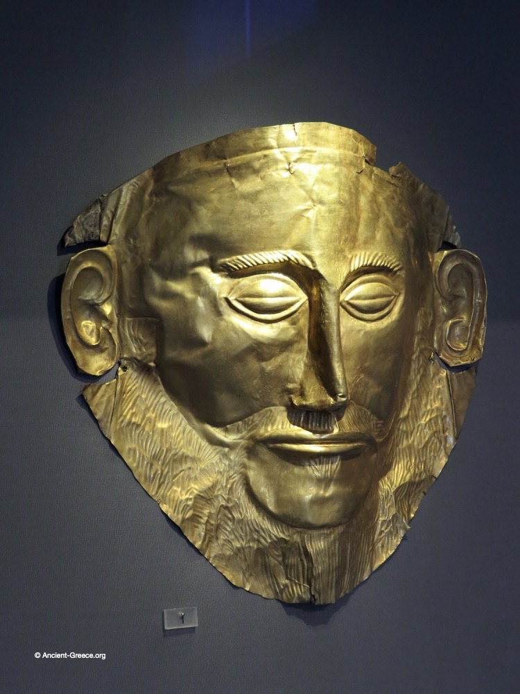 Gold funerary mask Gold funerary masks