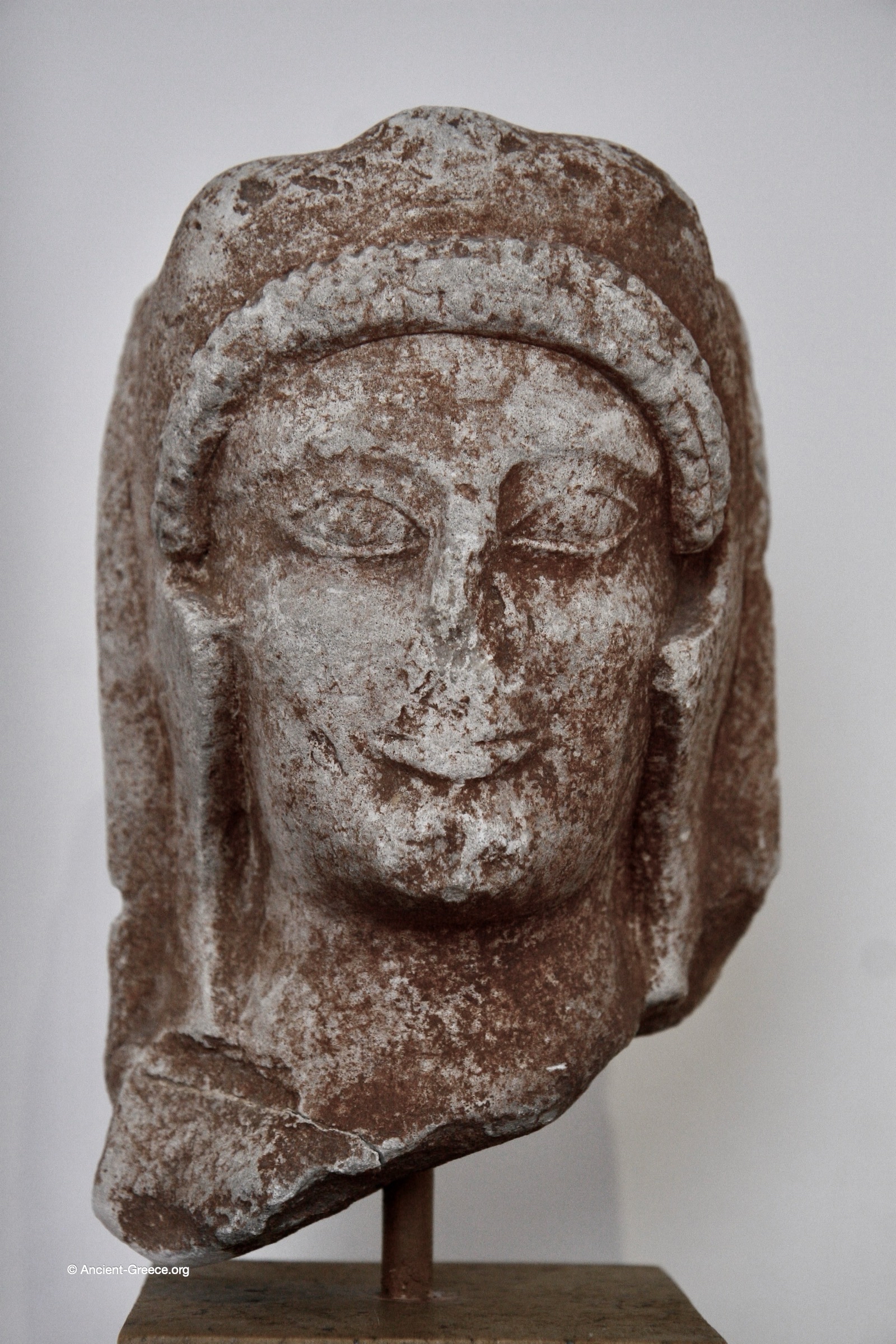 Ancient Greek art on exhibit in the National Archaeological Museum in Athens, Greece.