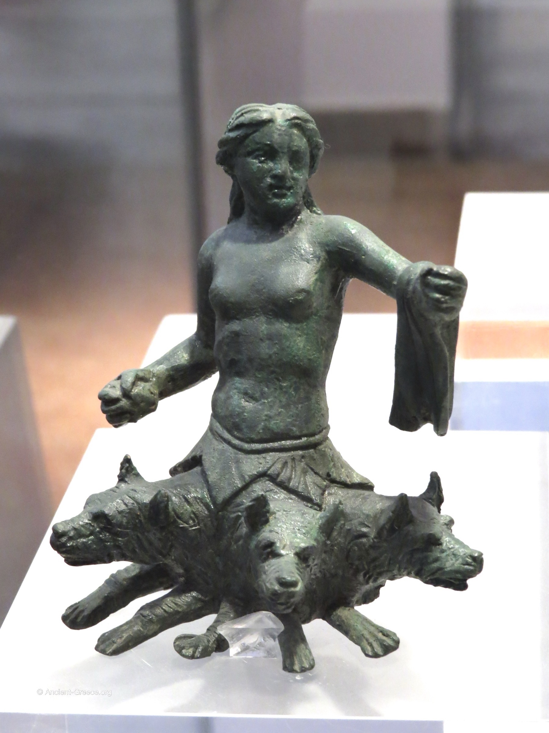 Ancient Greek art on exhibit in the National Archaeological Museum in Athens, Greece.