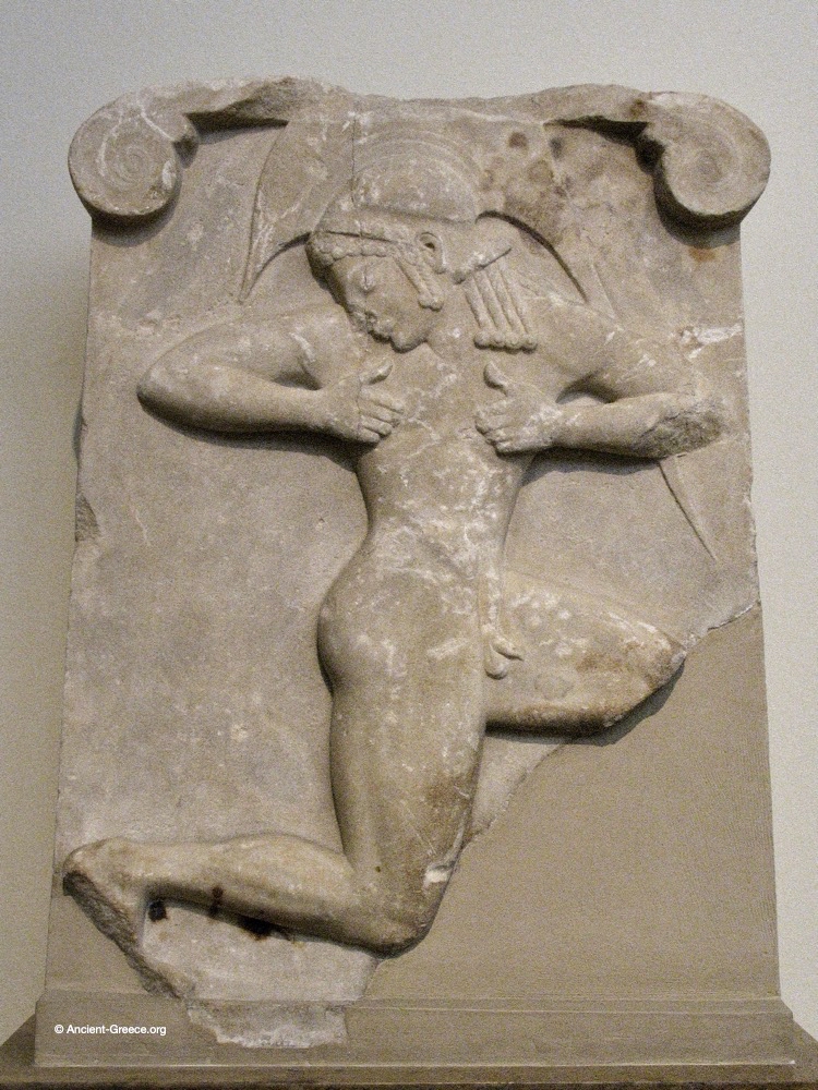 Ancient Greek art on exhibit in the National Archaeological Museum in Athens, Greece.