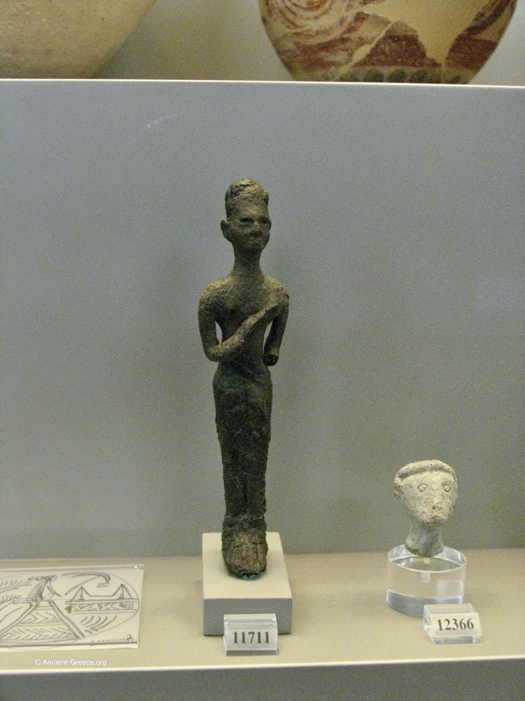 Mycenaean statuette.