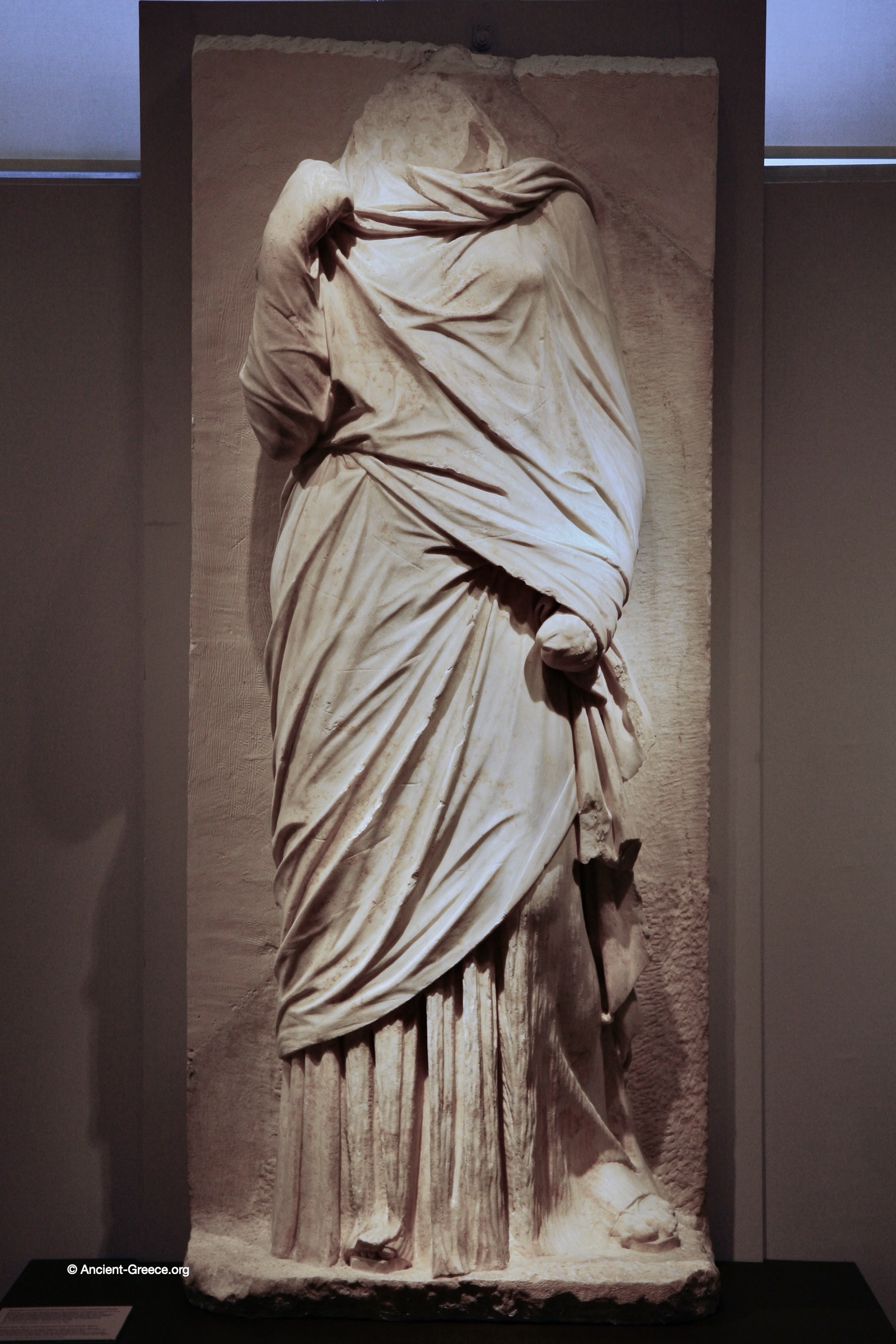 Ancient Greek art on exhibit in the National Archaeological Museum in Athens, Greece.