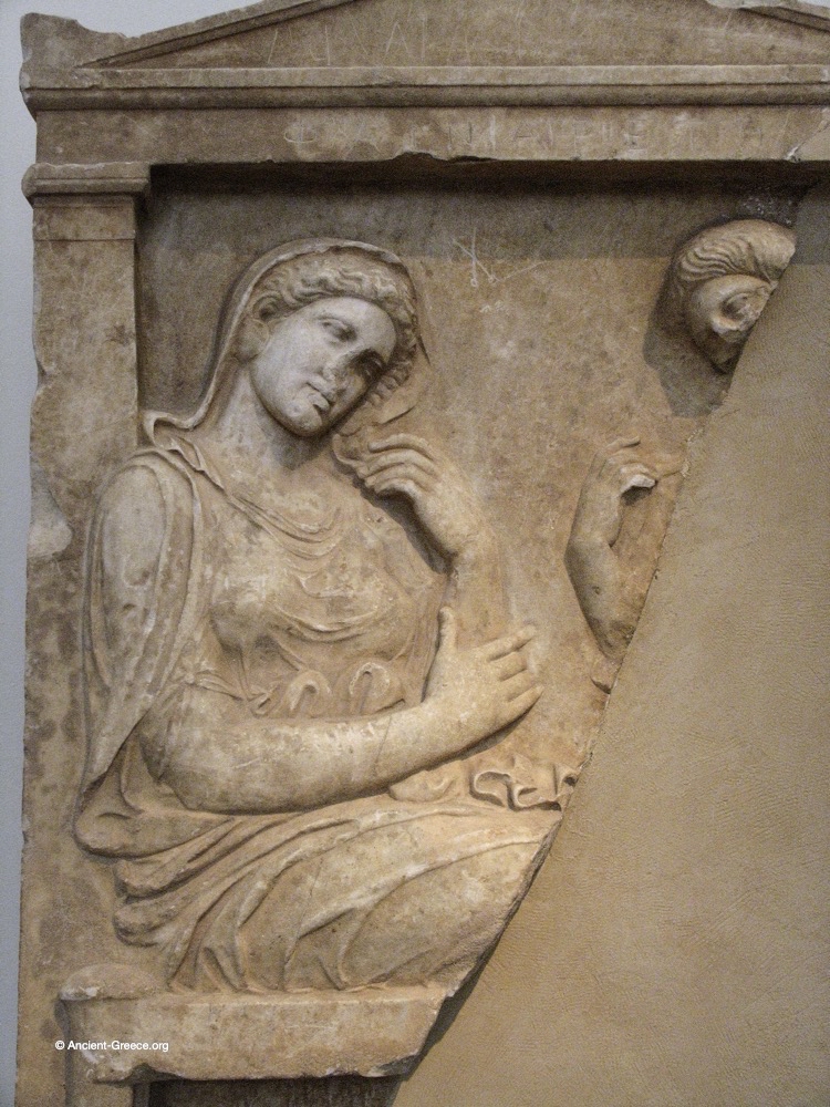 Ancient Greek art on exhibit in the National Archaeological Museum in Athens, Greece.