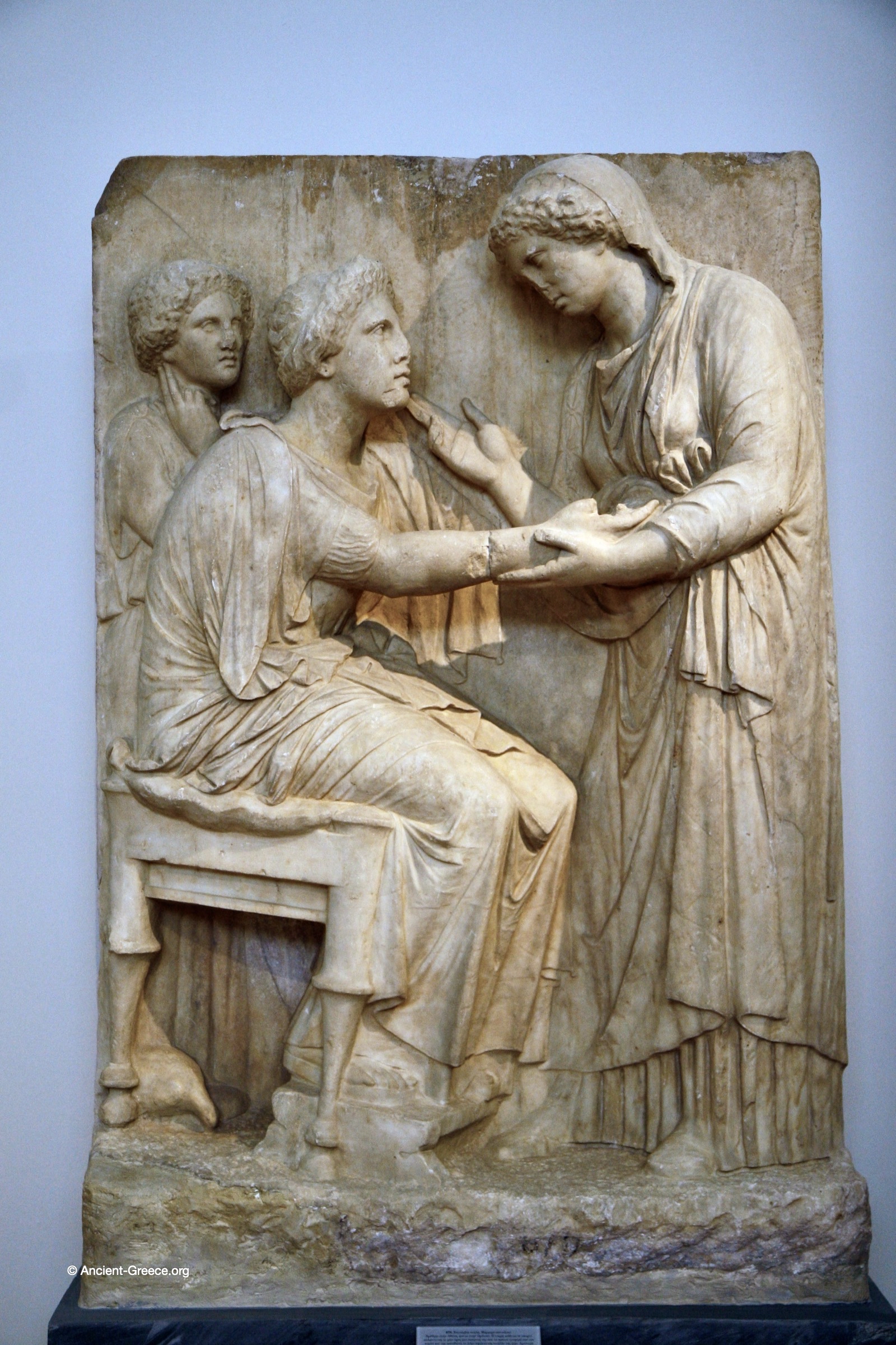 Ancient Greek art on exhibit in the National Archaeological Museum in Athens, Greece.