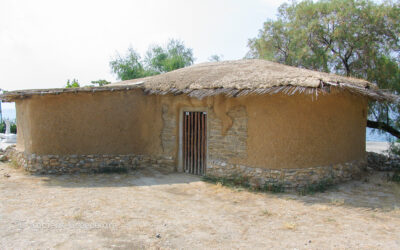 Neolithic house reconstruction from Dimini and Sesklo