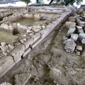 Northeastern corner of the Megaron foundations