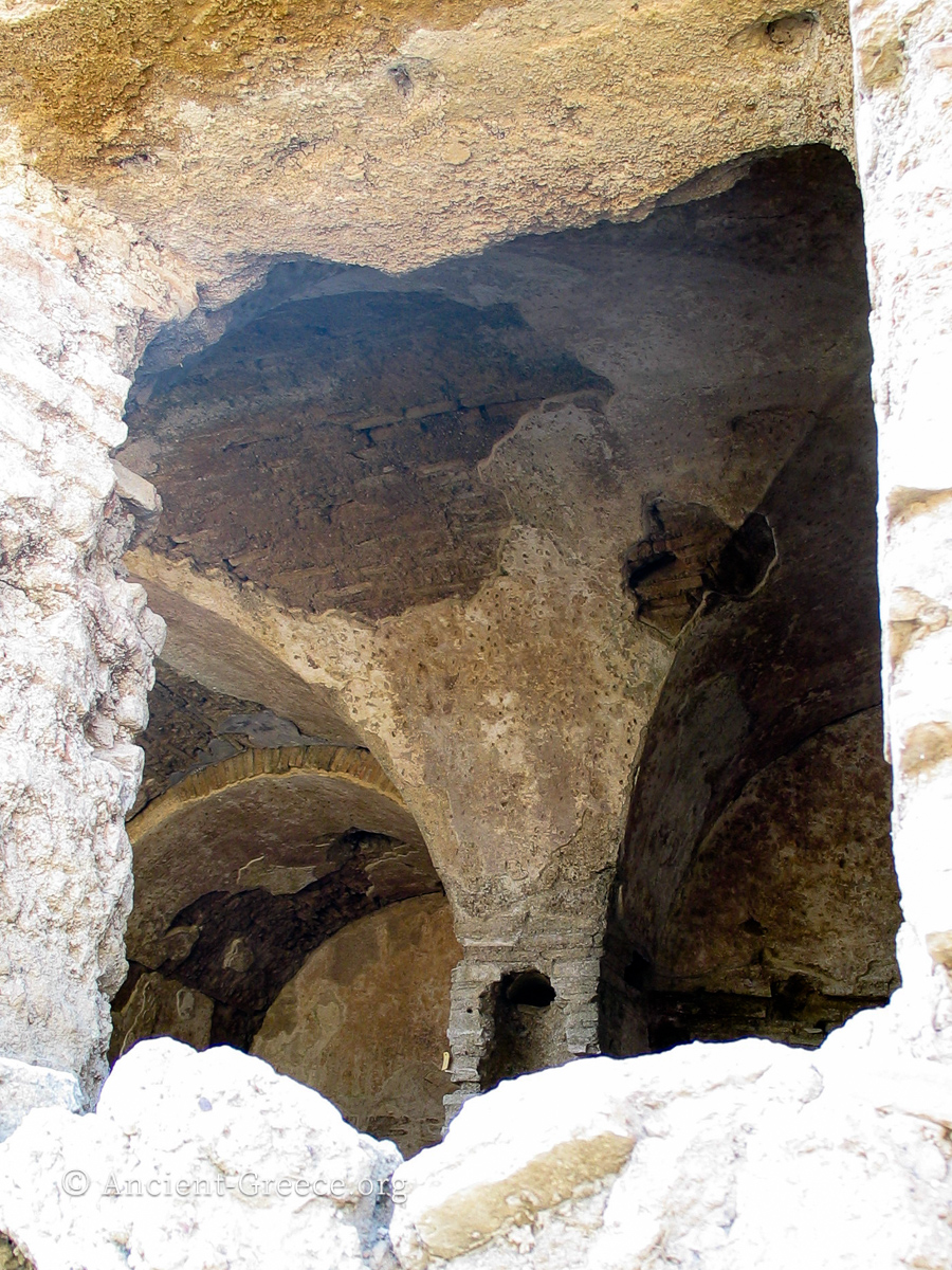 Roman building ruins at Olympia