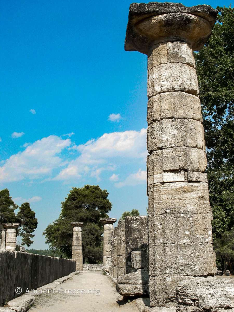 Pteroma of the temple of Hera at Olympia