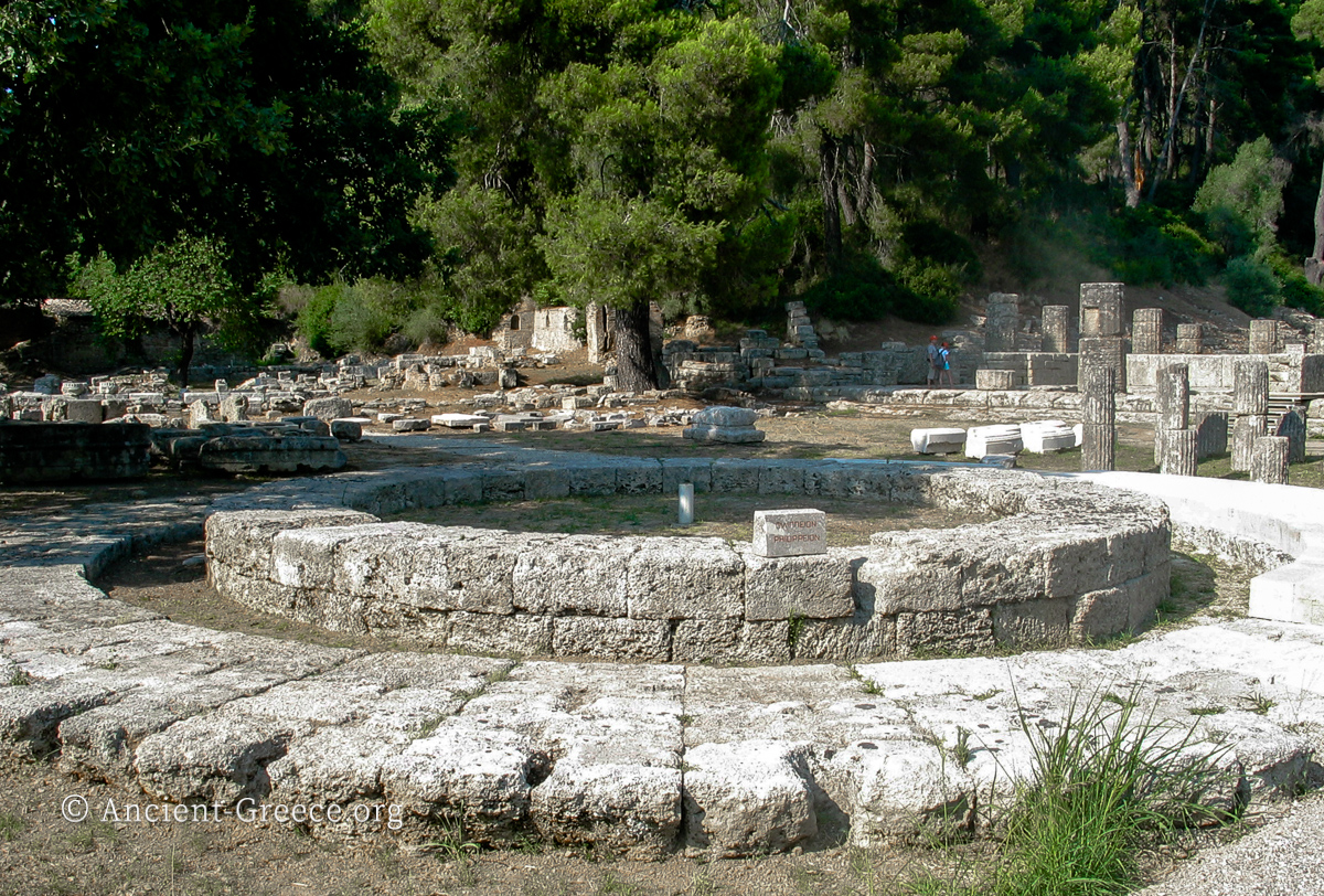 Ruins of the Philippeion at Olympia