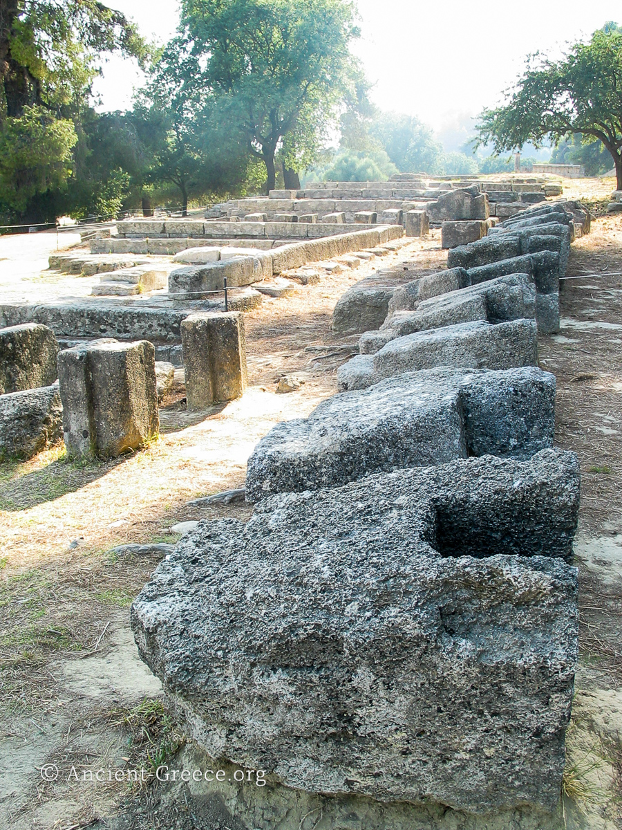 Ancient Olympia Archaeological Site view of ruins