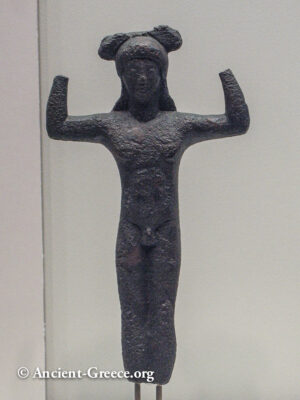 Bronze statuette of a youth