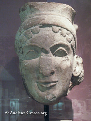 female head wearing the polos