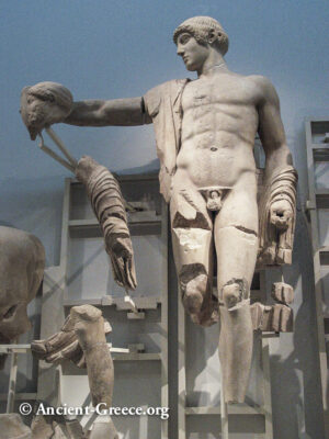 Statue of Apollo from the West Pediment. Temple of Zeus, Olympia