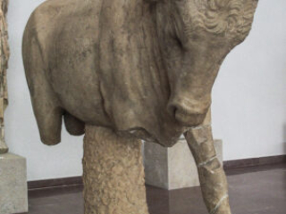 Statue of a bull from the Nymphaeum of Herodes Atticus