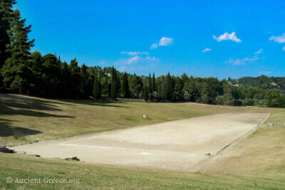 The ancient Olympic Stadium